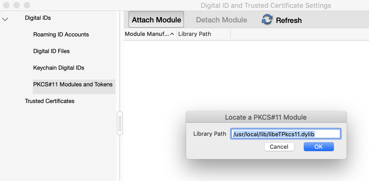 Adobe Acrobat Mac - Configuring PDF Certificate