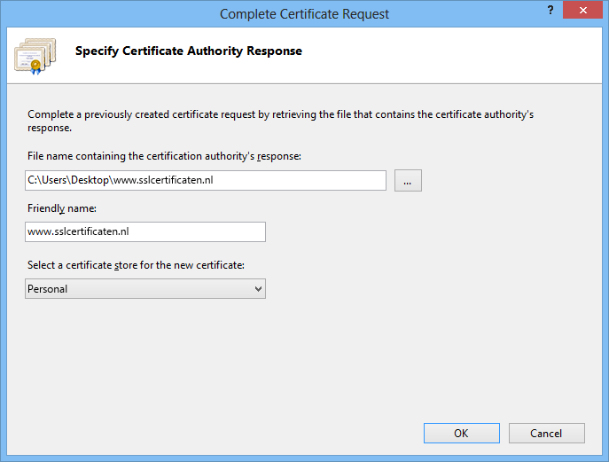 IIS - SSL certificate installation 