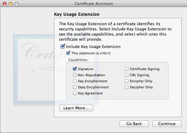 Apple OS X Server 10.7 (Lion) en 10.8 (Mountain Lion) - Aanmaken CSR