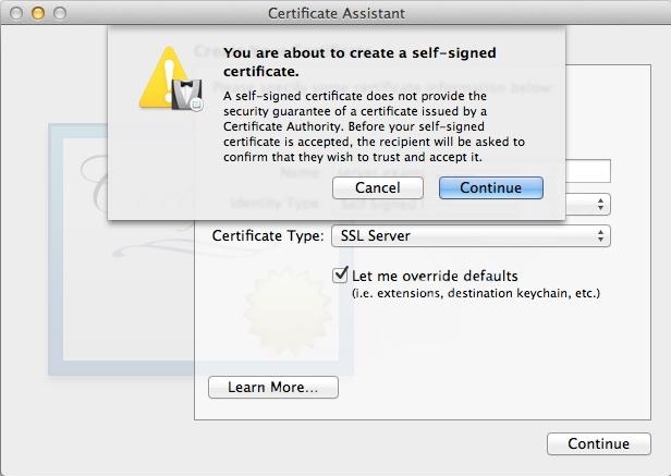 Apple OS X Server 10.7 (Lion) en 10.8 (Mountain Lion) - Aanmaken CSR
